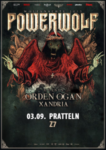 Powerwolf @ Z7 Konzertfabrik - Pratteln, Suisse [03/09/2015]