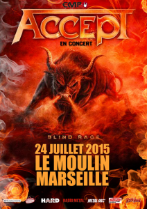 Accept @ Le Moulin - Marseille, France [24/07/2015]