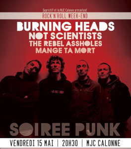 Burning Heads @ Centre Culturel / MJC Calonne  - Sedan, France [15/05/2015]