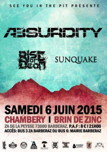 Absurdity @ Le Brin de Zinc - Chambéry, Savoie, France [06/06/2015]