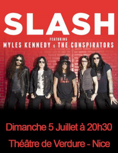 Slash feat. Myles Kennedy and the Conspirators @ Théâtre de Verdure - Nice, France [05/07/2015]