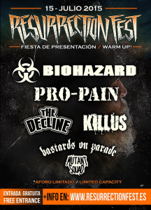 Resurrection Fest / Warm Up @ Viveiro, Espagne [15/07/2015]