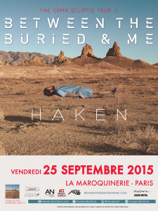Between The Buried & Me @ La Maroquinerie - Paris, France [25/09/2015]