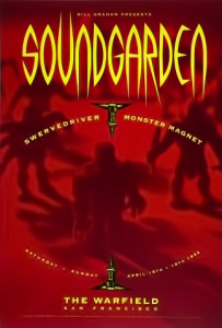 Soundgarden @ The Warfield Theatre - San Francisco, Californie, Etats-Unis [18/04/1992]