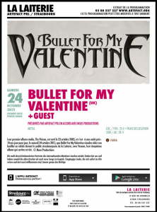 Bullet For My Valentine @ La Laiterie - Strasbourg, France [24/10/2015]
