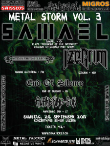 Metal Storm 3 @ Schüür - Lucerne, Suisse [26/09/2015]