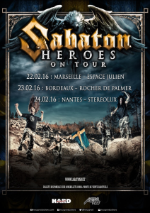 Sabaton @ Le Stereolux - Nantes, France [24/02/2016]