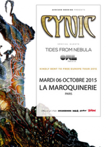 Cynic @ La Maroquinerie - Paris, France [06/10/2015]