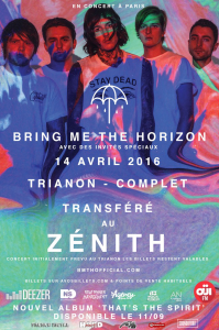 Bring Me The Horizon @ Le Zénith - Paris, France [14/04/2016]