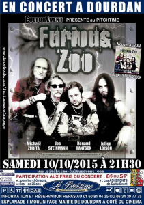 Furious Zoo @ Le Pitchtime - Dourdan, France [10/10/2015]