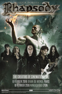 Luca Turilli's Rhapsody @ Le Divan du Monde - Paris, France [06/02/2016]
