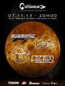 Subsonic @ Le Barde Atomique - Ecquevilly , France [07/11/2015]