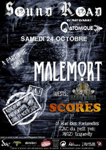 Malemort @ Le Barde Atomique - Ecquevilly , France [24/10/2015]