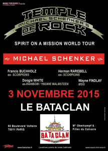 Michael Schenker Group @ Le Bataclan - Paris, France [03/11/2015]
