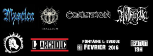 Mystica @ L'Archiduc - Fontaine L'Évêque, Belgique [20/02/2016]