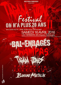 On N'a Plus 20 Ans Festival II @ Espace Herbauges - Les Herbiers, France [16/04/2016]