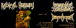 Radical Heresy @ La Charrue - Marmoutier, France [12/12/2015]