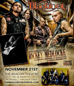 Blackfoot @ The Beacon Theatre - Hopewell, Virginie, Etats-Unis [21/11/2015]