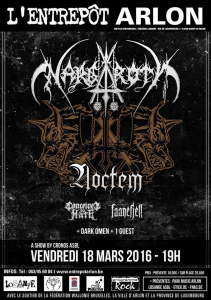 Nargaroth @ L'Entrepôt - Arlon, Belgique [18/03/2016]