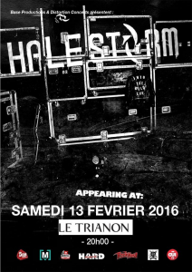 Halestorm @ Le Trianon - Paris, France [13/02/2016]