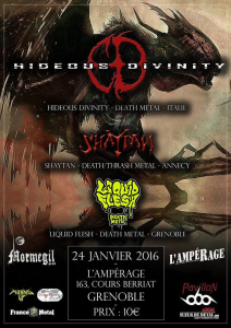 Hideous Divinity @ L'Ampérage - Grenoble, France [24/01/2016]