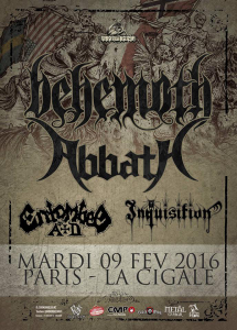 Behemoth @ La Cigale - Paris, France [09/02/2016]