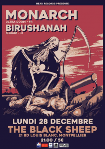 Monarch @ The Black Sheep - Montpellier, France [28/12/2015]