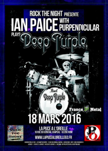 Ian Paice Ft. Purpendicular @ La Puce à l'Oreille - Riom, France [18/03/2016]