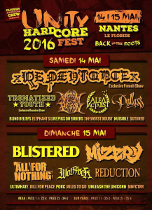 Unity Hardcore Fest 2016 @ Le Floride - Nantes, France [15/05/2016]