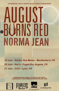 August Burns Red @ L'Atelier des Môles - Montbéliard, France [19/06/2016]