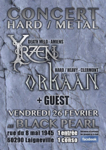 Yrzen @ Le Black Pearl  - Laigneville, France [26/02/2016]