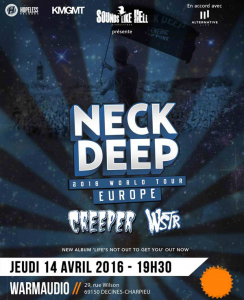 Neck Deep @ Le Warmaudio - Décines-Charpieu, France [14/04/2016]