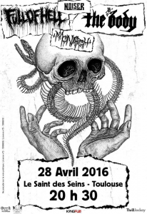 Full Of Hell @ Le Saint des Seins - Toulouse, France [28/04/2016]