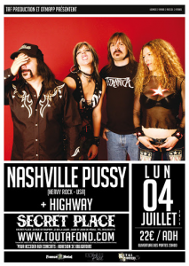 Nashville Pussy @ Secret Place - Saint Jean de Vedas, France [04/07/2016]