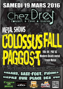 Colossus Fall @ Chez Drey - Seynod, France [19/03/2016]