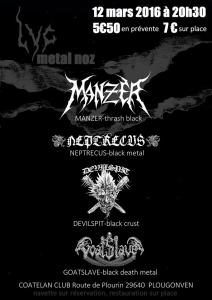 Manzer @ Le Coatelan Club - Plougonven, France [12/03/2016]