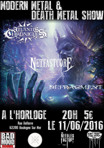 Modern Metal & Death Metal Show @ L'Horloge - Boulogne-sur-Mer, France [11/06/2016]