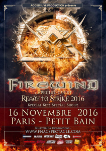 Firewind @ Petit Bain - Paris, France [16/11/2016]