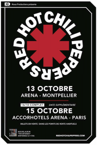 Red Hot Chili Peppers @ Accor Arena (ex-AccorHotels Arena, ex-Palais Omnisports Paris Bercy) - Paris, France [15/10/2016]