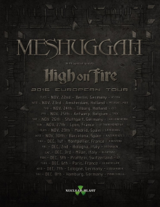 Meshuggah @ Le Trix - Anvers, Belgique [25/11/2016]