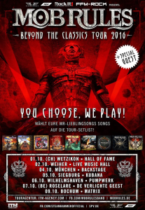 Mob Rules @ Hall of Fame - Wetzikon, Suisse [07/10/2016]