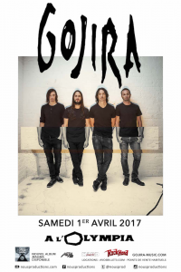 Gojira @ L'Olympia - Paris, France [01/04/2017]