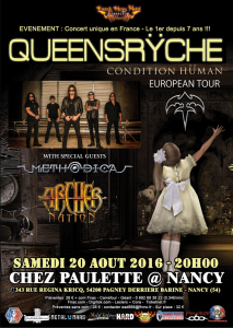 Queensrÿche @ Chez Paulette - Pagney-derrière-Barine, France [20/08/2016]