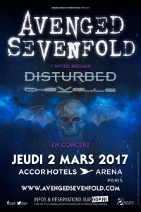 Avenged Sevenfold @ Accor Arena (ex-AccorHotels Arena, ex-Palais Omnisports Paris Bercy) - Paris, France [02/03/2017]