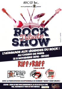 Rock Tribute Show @ Le Casino de Paris - Paris, France [08/11/2016]