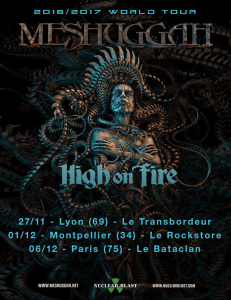 Meshuggah @ Le Bataclan - Paris, France [06/12/2016]
