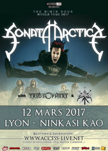 Sonata Arctica @ Le Ninkasi Gerland Kao - Lyon, France [12/03/2017]