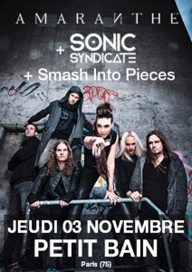 Amaranthe @ Petit Bain - Paris, France [03/11/2016]