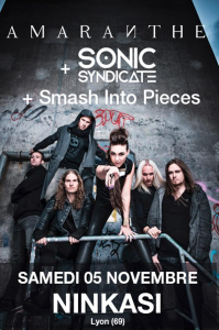 Amaranthe @ Le Ninkasi Gerland Kao - Lyon, France [05/11/2016]