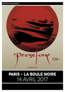 Persefone @ La Boule Noire - Paris, France [14/04/2017]